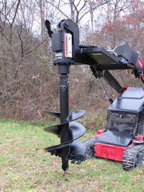 skid steer auger bit|auger attachments for skid steers.